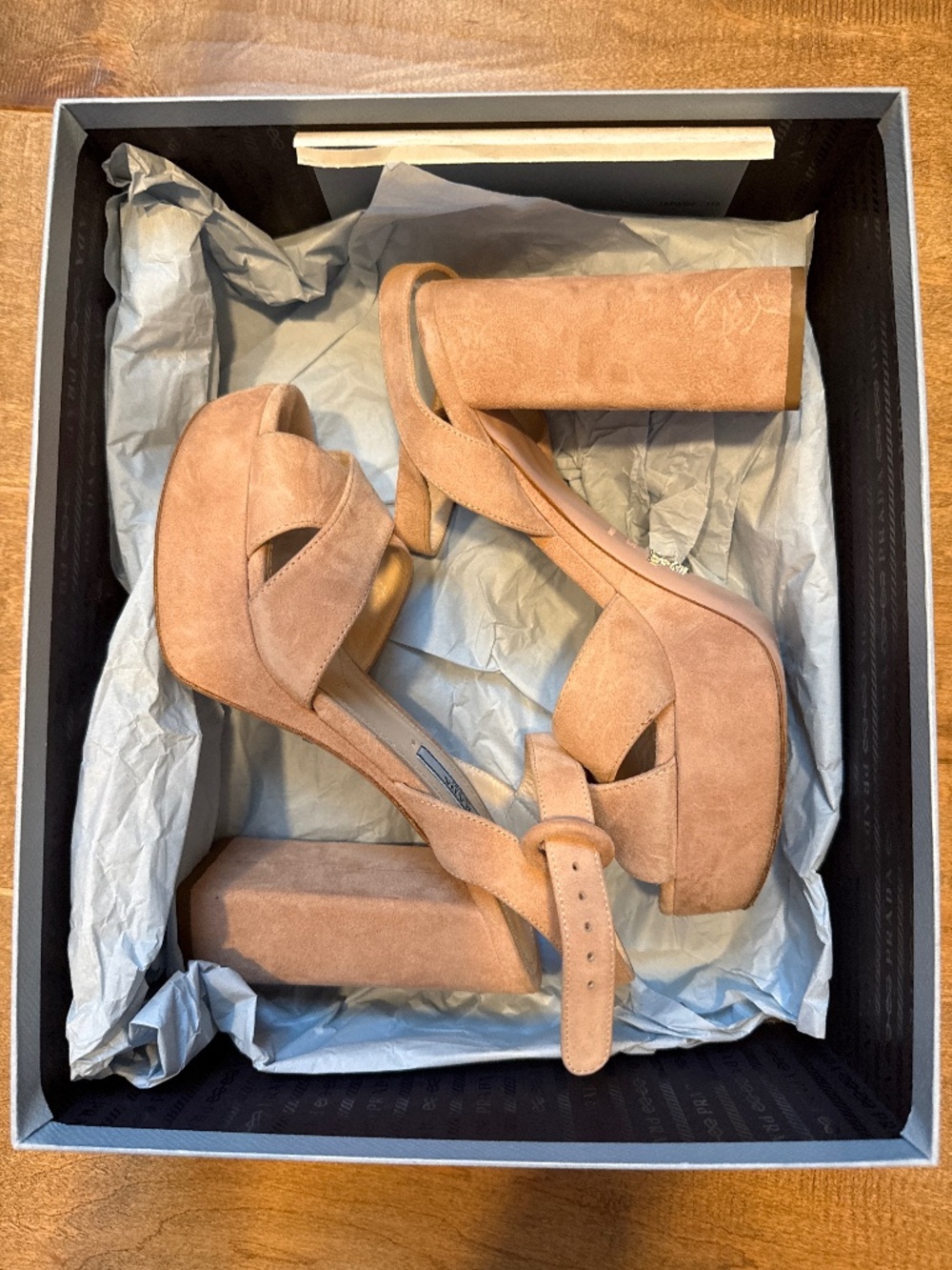 Prada platform heels